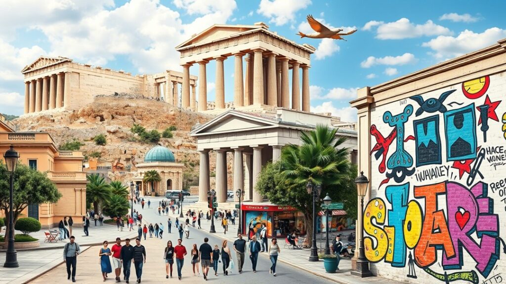 Athens collage