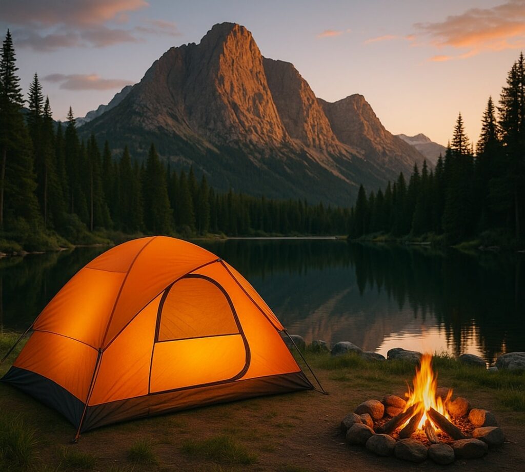 mountain camping